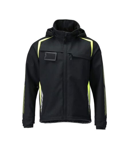 Veste Softshell Accelerate Safe Homme Noir Jaune Fluo Mascot