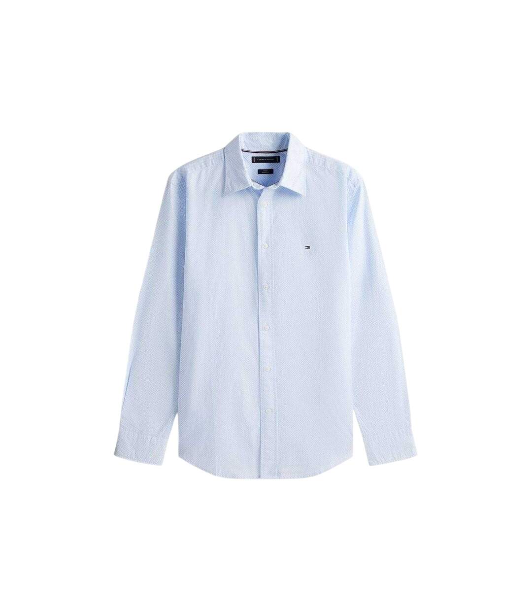 Chemise Manches Longues Motif/style Logo Homme Bleu Pâle Tommy Hilfiger-2