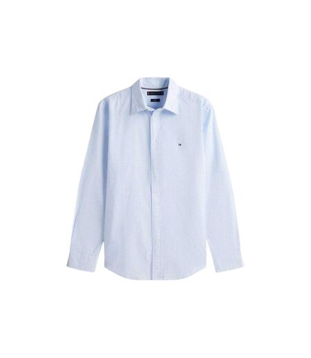 Chemise Manches Longues Motif/style Logo Homme Bleu Pâle Tommy Hilfiger