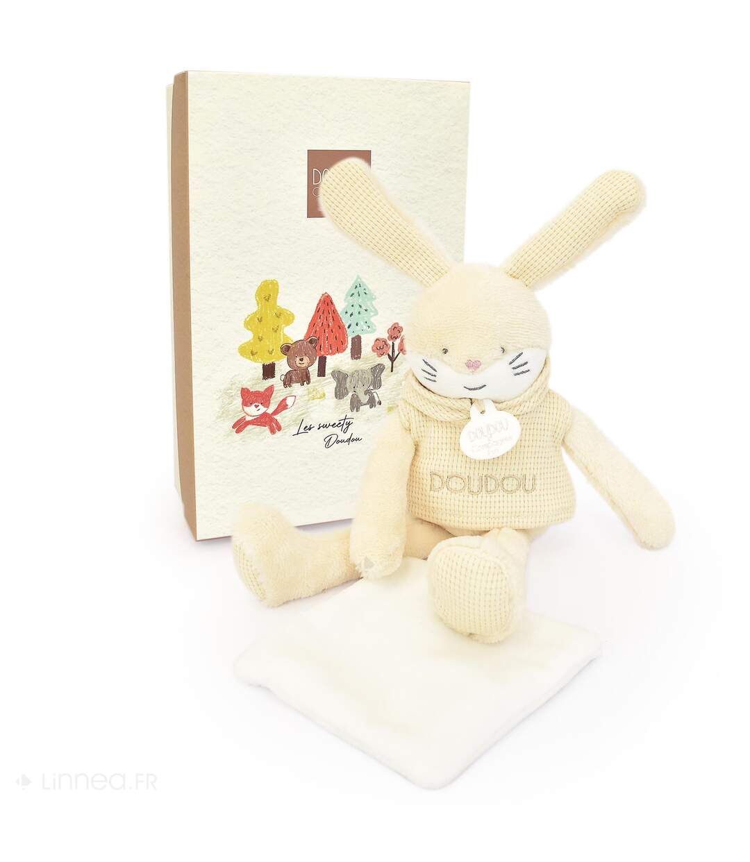 Doudou 25 cm polyester collection SWEETY DOUDOU Lapin-5