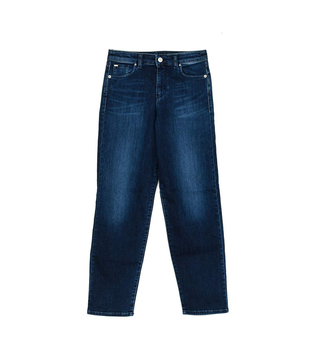 Long worn effect denim pants 6Y5J90-5D25Z woman-1