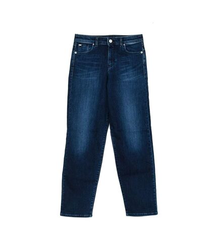 Long worn effect denim pants 6Y5J90-5D25Z woman