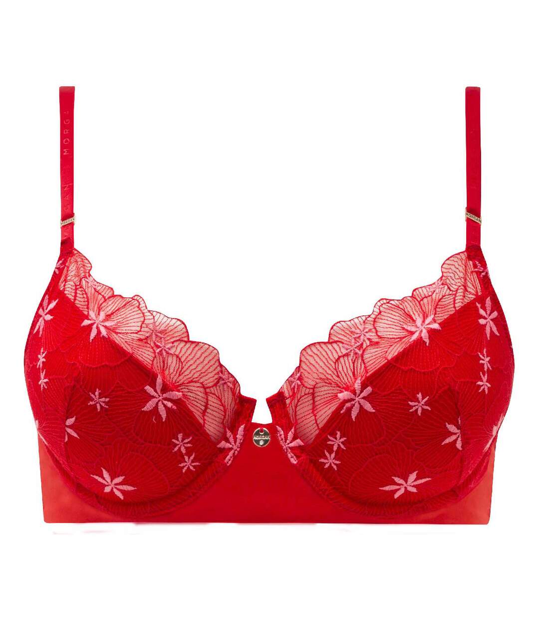 Soutien-gorge coques moulées rouge Amandine-1