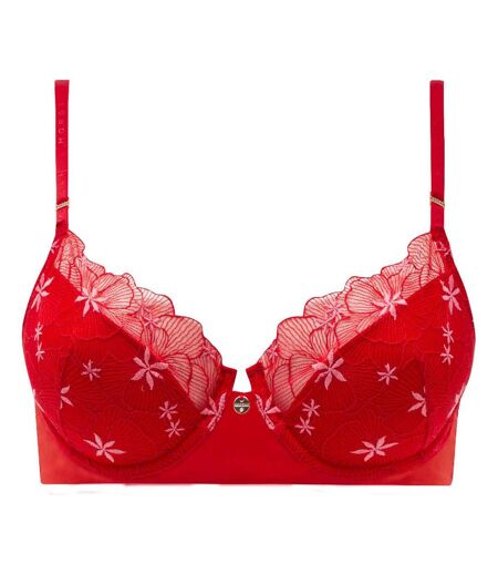 Soutien-gorge coques moulées rouge Amandine