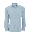 Henbury Mens Wicking Long Sleeve Work Shirt (Light Blue) - UTRW2696