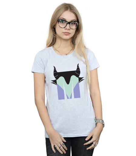 Disney - T-shirt ALPHABET M IS FOR MALEFICENT - Femme (Gris chiné) - UTBI14980