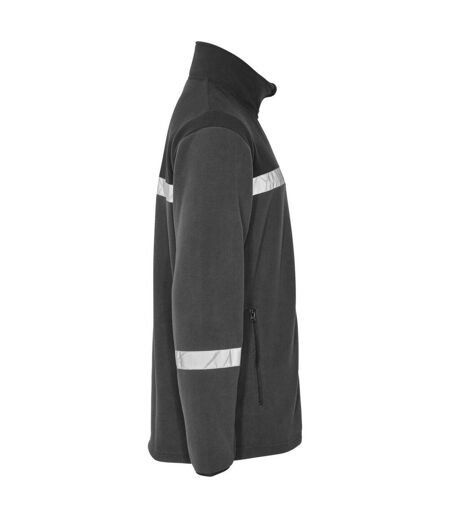 Mens 7300 Fleece Jacket Grey Black Projob