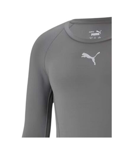 Mens Liga Long-sleeved T-shirt Smoked Pearl Puma