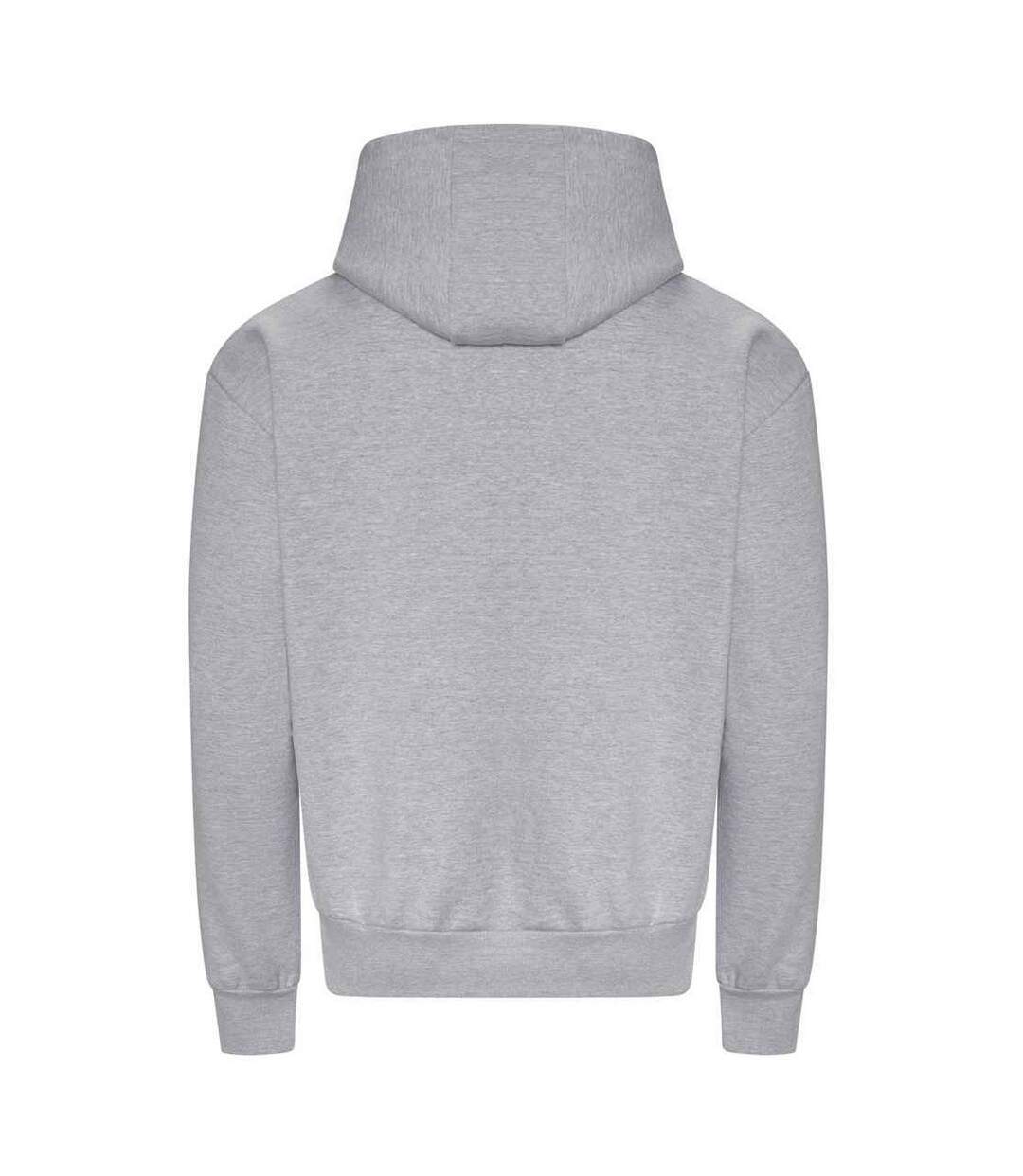 Mens signature heavyweight hoodie heather grey Awdis-2