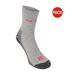 Pack Of 2  Womens/ladies Lightweight Socks  Grey Fuchsia Salomon-1