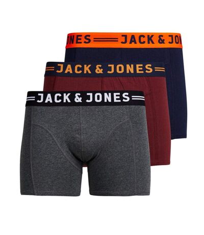 X3 Boxers Bordeaux/Marine Homme Jack & Jones 12113943 - S