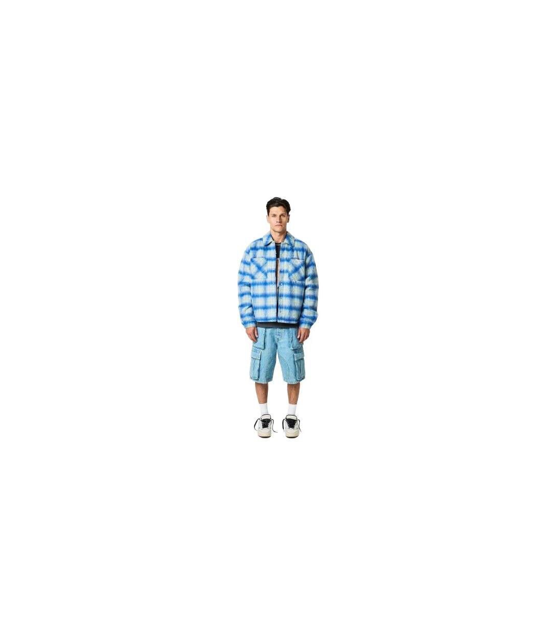 Surchemise Motif/style Texturé Homme Bleu Électrique Represent-1