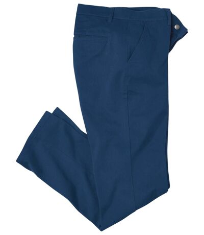 Men's Blue Stretch Chino Pants