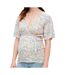 Blouse de grossesse jaune/bleu femme mamalicious brasil-1