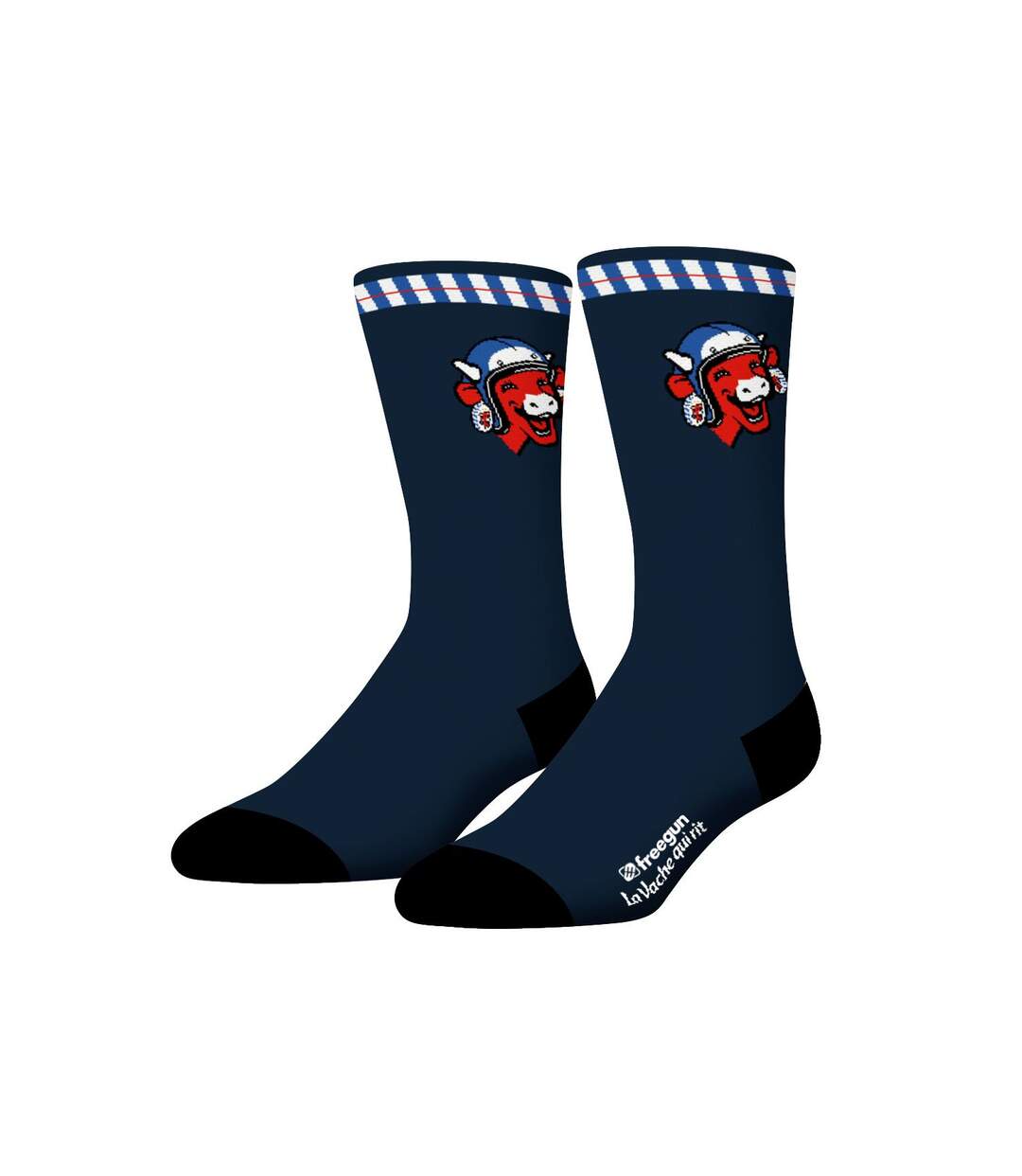 Lot de 4 paires de chaussettes homme La Vache Qui Rit Freegun-5