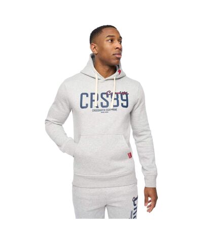Sweat à capuche ellsworth homme gris chiné Crosshatch