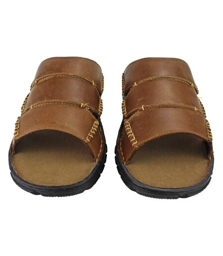 Dunlop - Chaussons de plage d'été en cuir pour homme