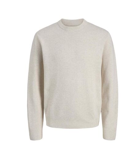 Pull beige homme jack & jones stitch