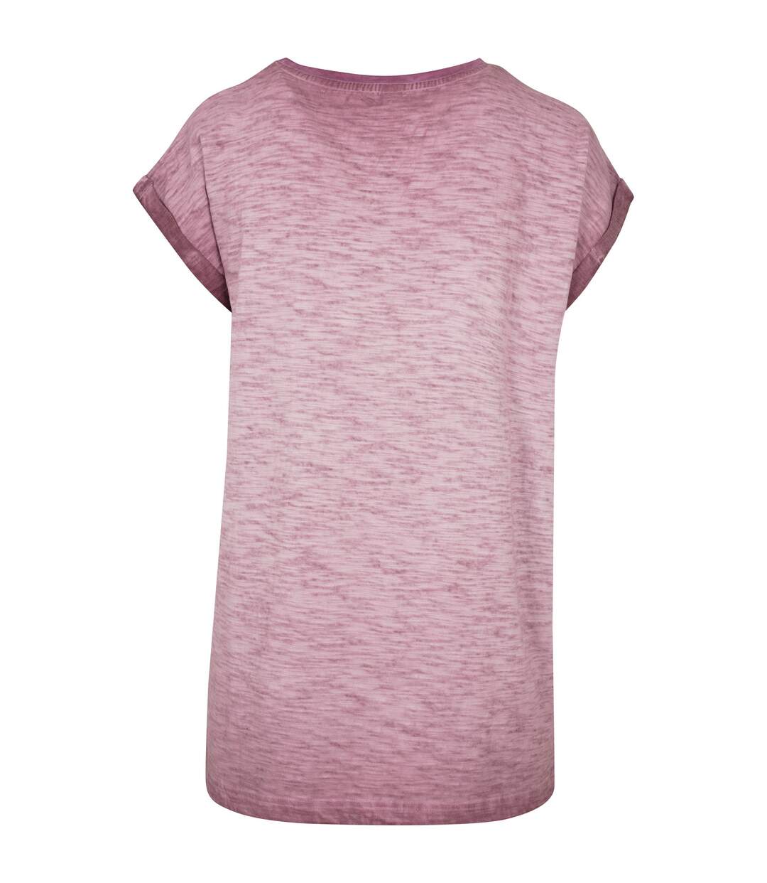 T-shirt Motif/style Teinture Par Pulvérisation Femme Bordeaux Build Your Brand-2