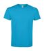 Unisex adult imperial heavy t-shirt aqua SOLS-1