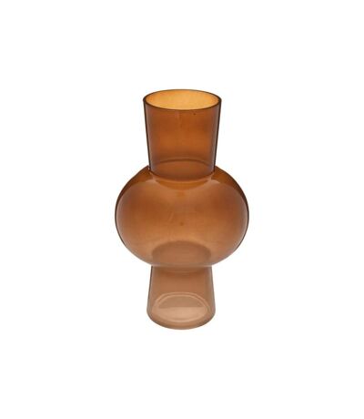 Vase Design Cloudy 29cm Ambre