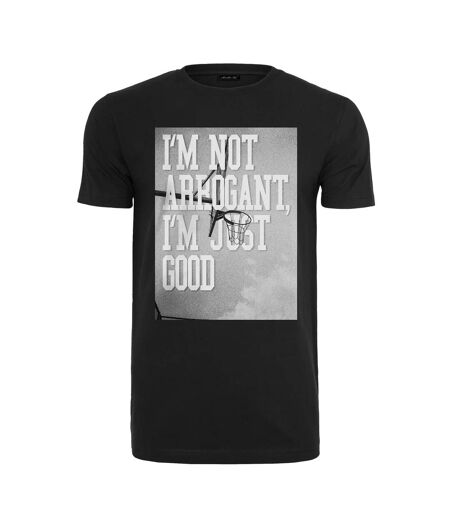 T-shirt I'm Not Arrogant I'm Just Good Homme Noir Mister Tee