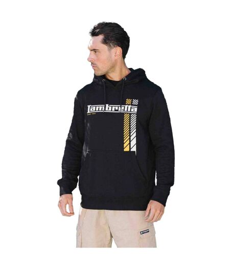 Sweat à capuche ss25 homme noir / jaune or Lambretta