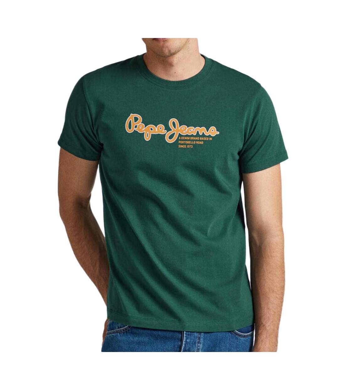 T-shirt Vert Foncé Homme Pepe jeans Wido - M