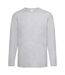 Mens Value Long Sleeve Casual T-Shirt (Grey Marl) - UTBC3902