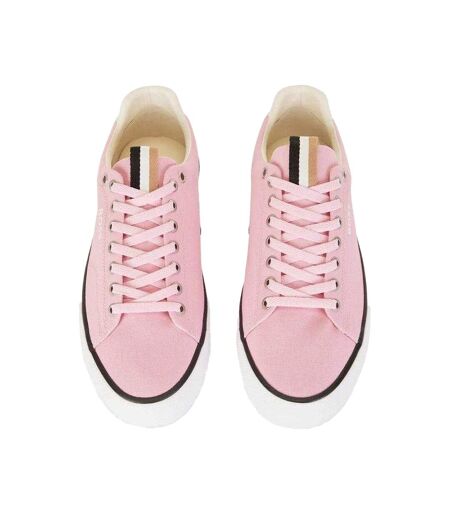 Mens Aiden Leather Tennis Trainers Pink Boss