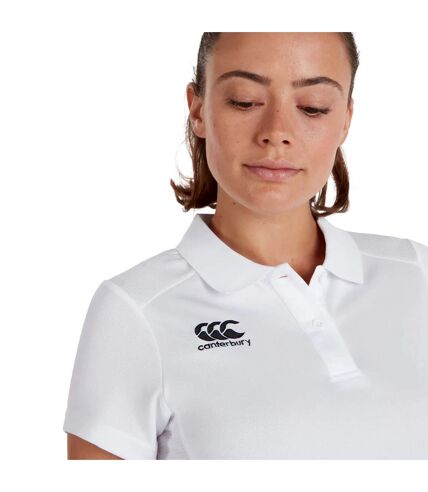 Canterbury Womens/Ladies Club Dry Polo Shirt (White) - UTPC4377