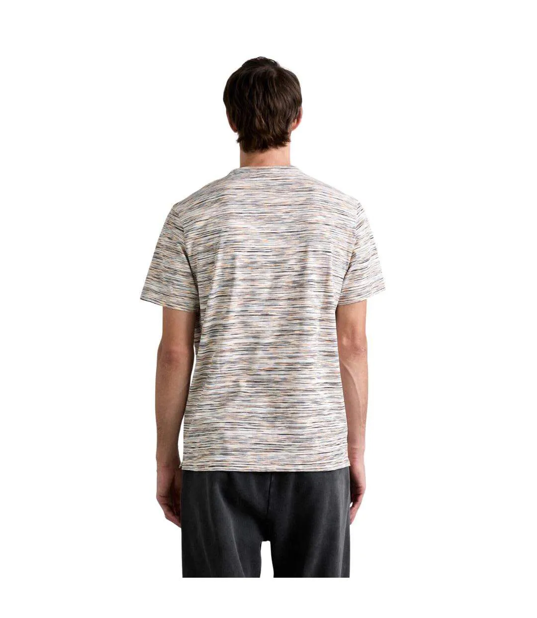 T-shirt Manches Courtes Homme Blanc Orange Missoni-3
