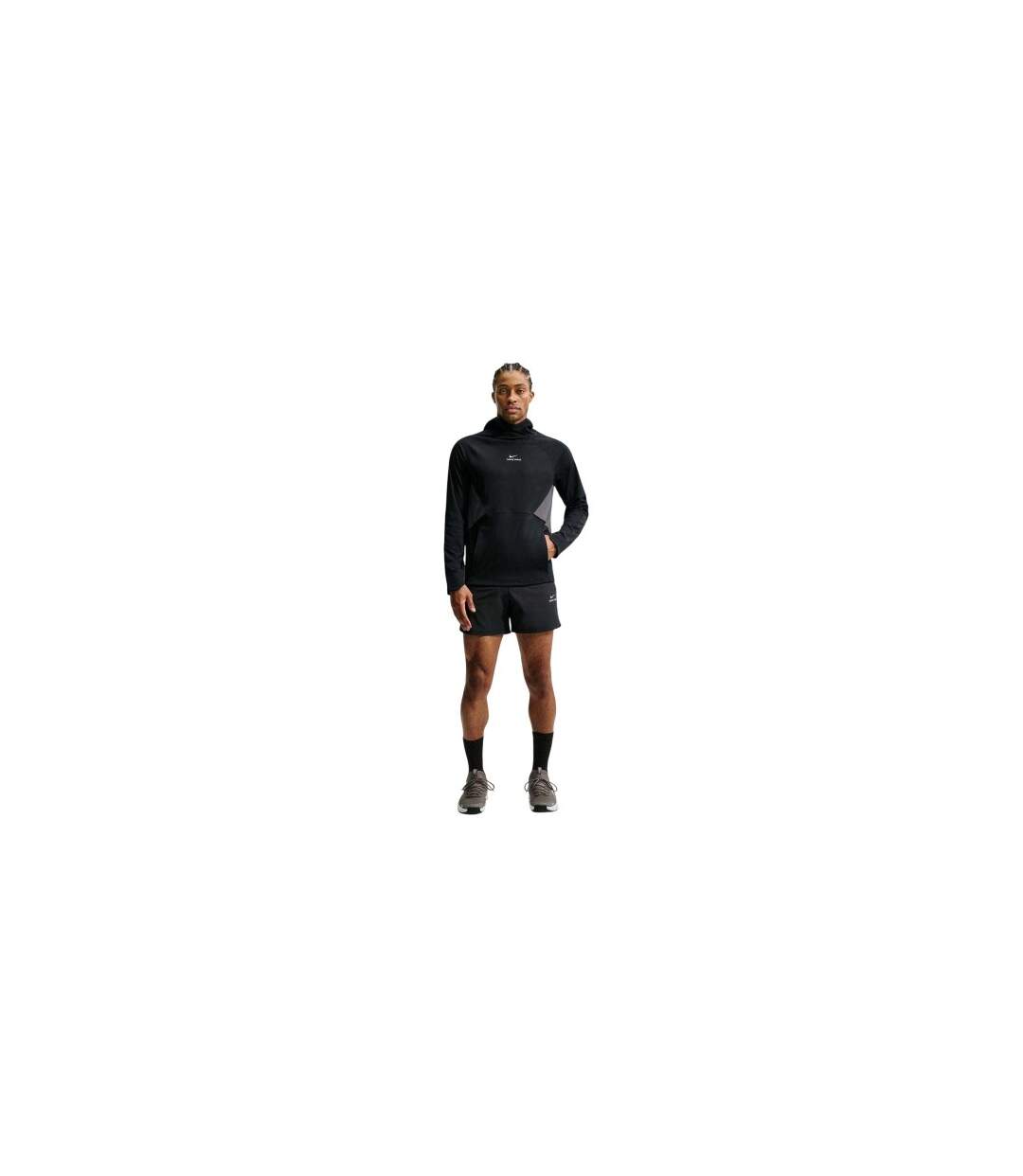 Haut De Sport Motif/style Swoosh Pro Homme Noir Blanc Nike-1