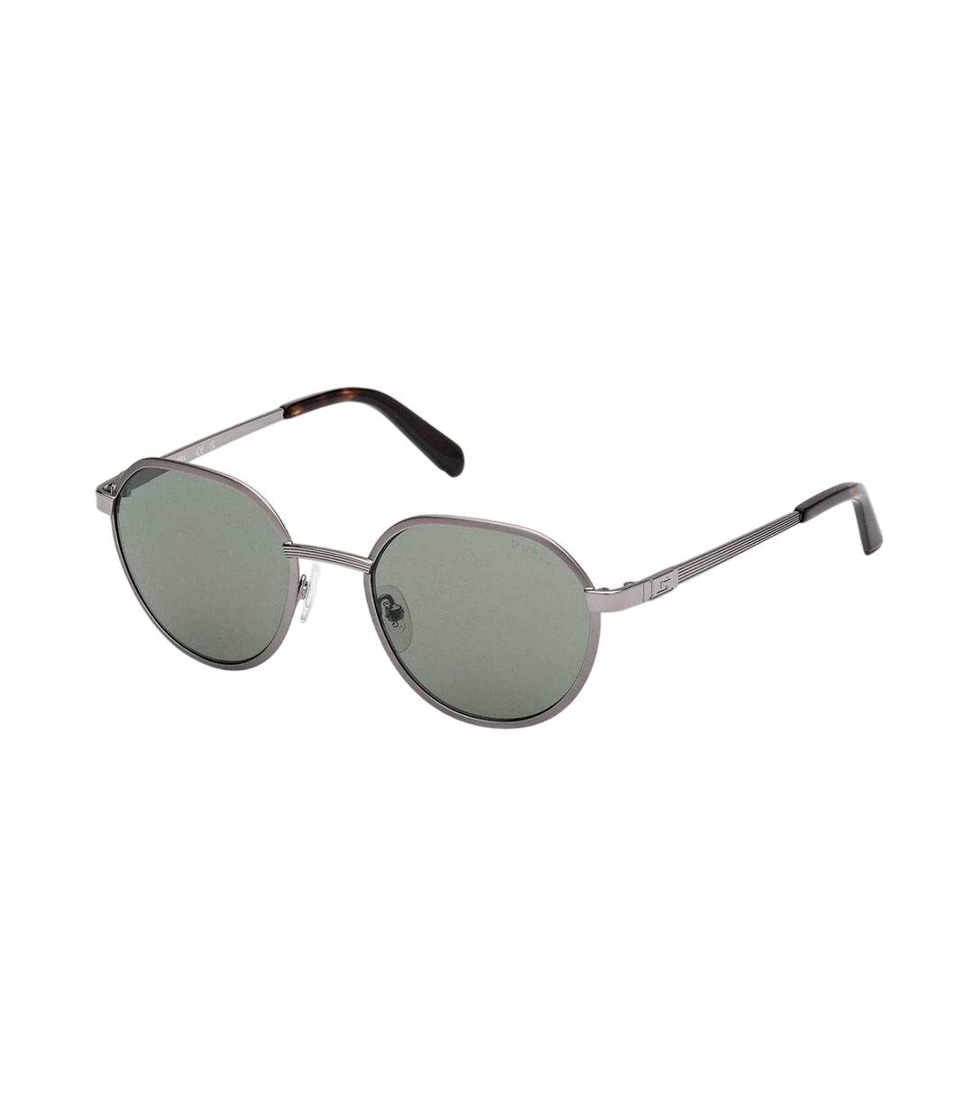 Lunettes De Soleil Motif/style Arrondi Adulte Taille Unique Argenté Foncé Guess-1