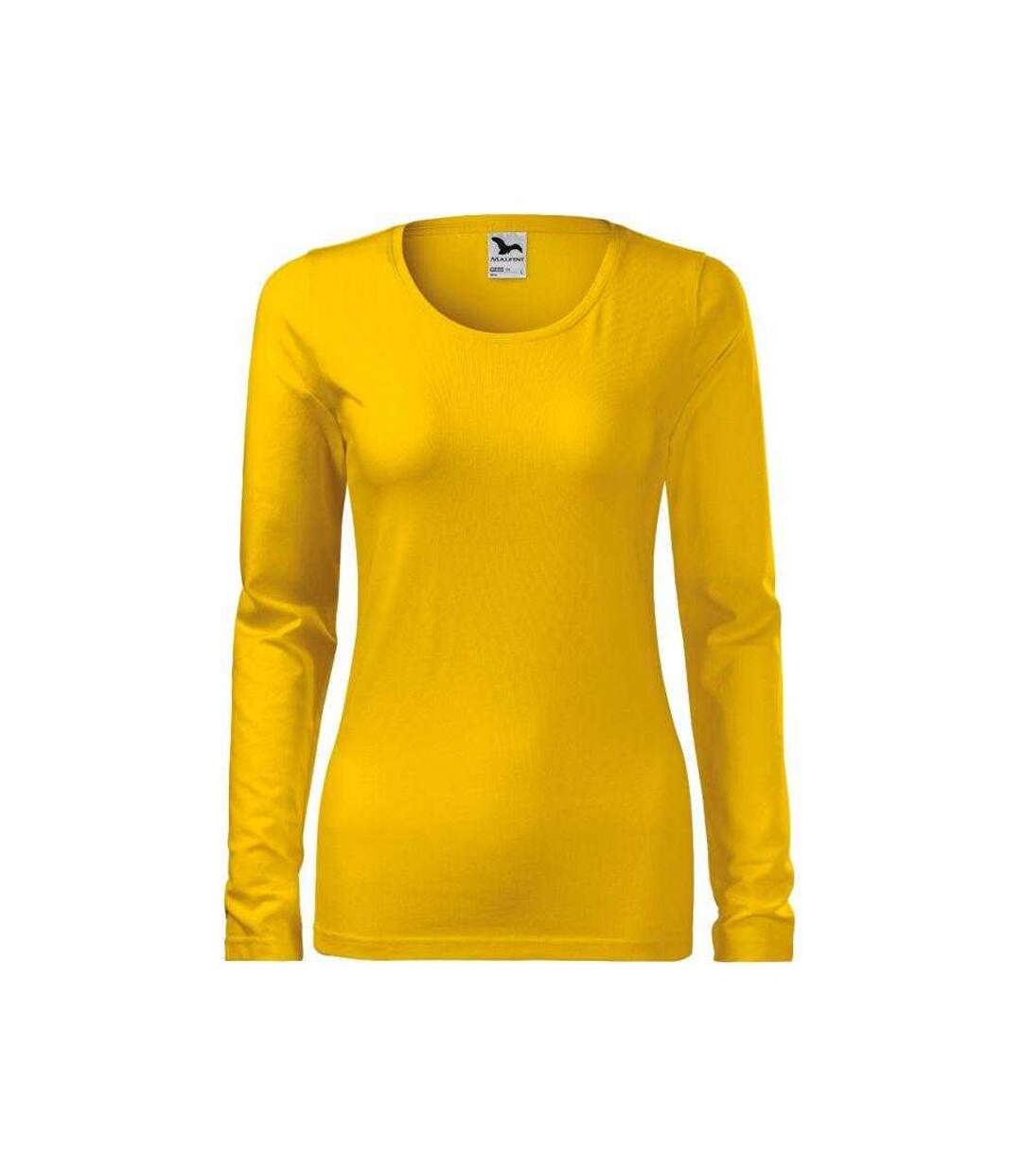 T-shirt Manches Longues Femme Jaune Malfini-2