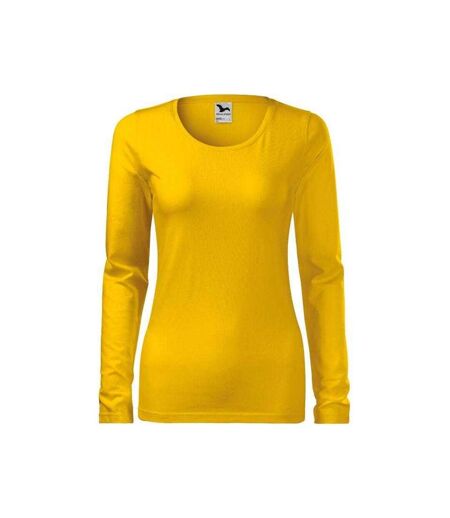 T-shirt Manches Longues Femme Jaune Malfini