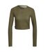 Sweat Manches Longues Femme Vert Adidas-2