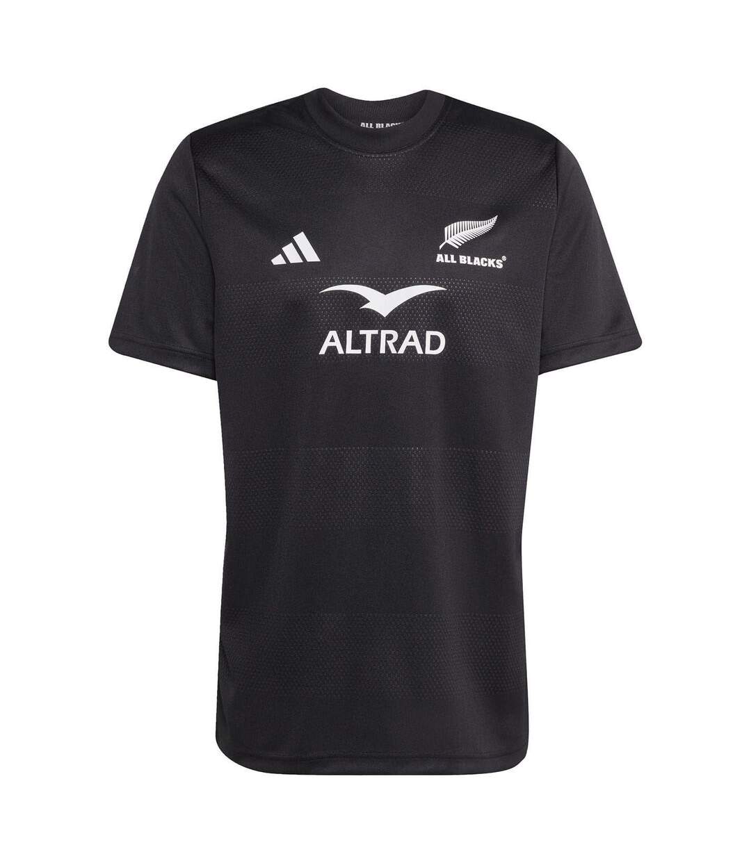 Mens New Zealand All Blacks Jersey All Black Adidas-1