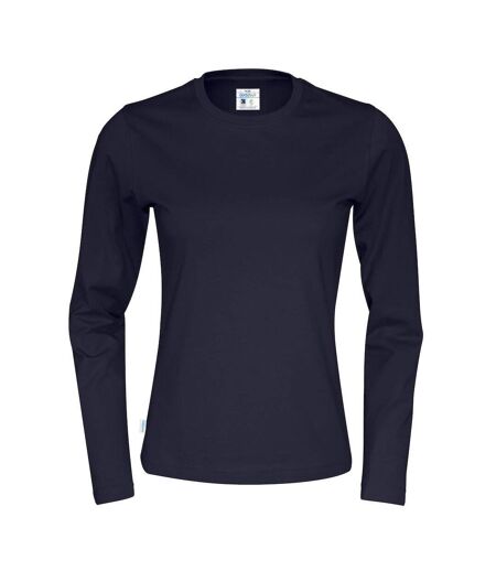 Womens/ladies long-sleeved t-shirt navy Cottover
