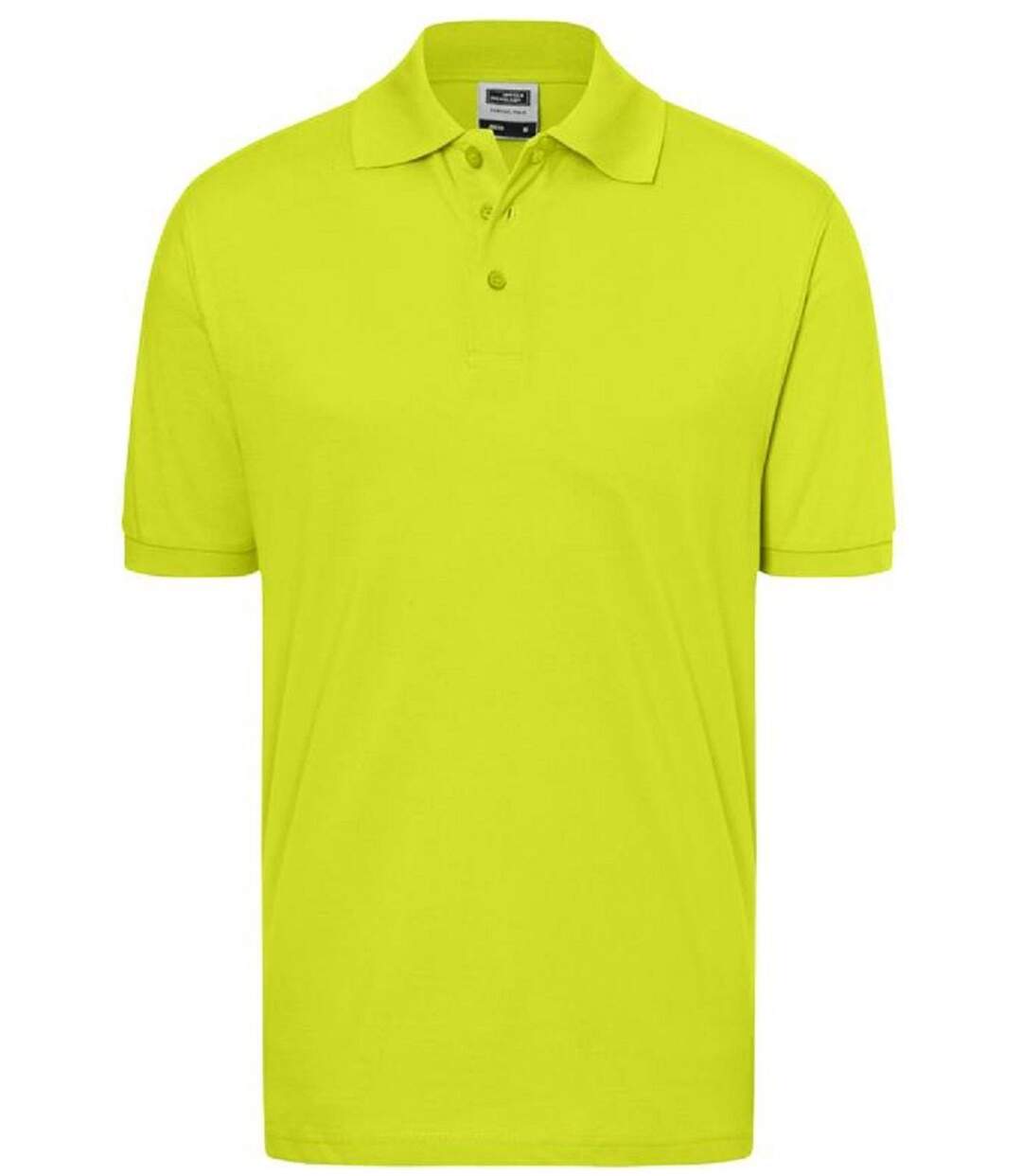 Polo manches courtes - Homme - JN070C - jaune acide