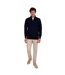 Sweat Motif/style Uni Homme Bleu Foncé Respect-4