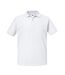 Mens Authentic Eco Piqué Polo Shirt White Russell-1