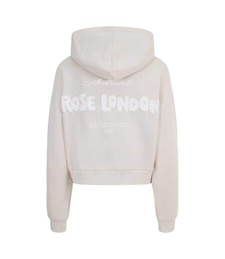 Sweat Court À Capuche Motif/style Imprimé Graphique Femme Sable Rose London