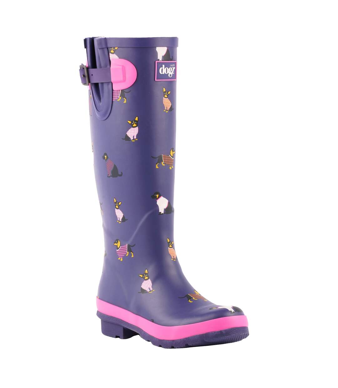 Bottes de pluie harper femme bleu Lazy Dogz-1