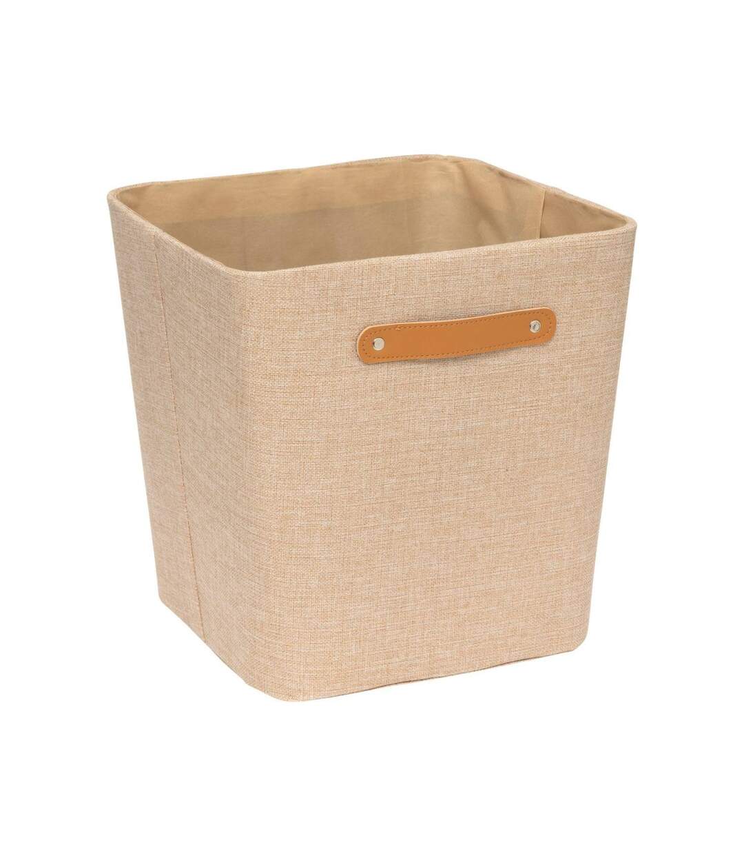 Boîte de Rangement Déco Roundy 31cm Beige-1