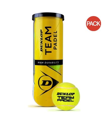 Balles de tennis team padel taille unique vert Dunlop-Slazenger Dunlop-Slazenger