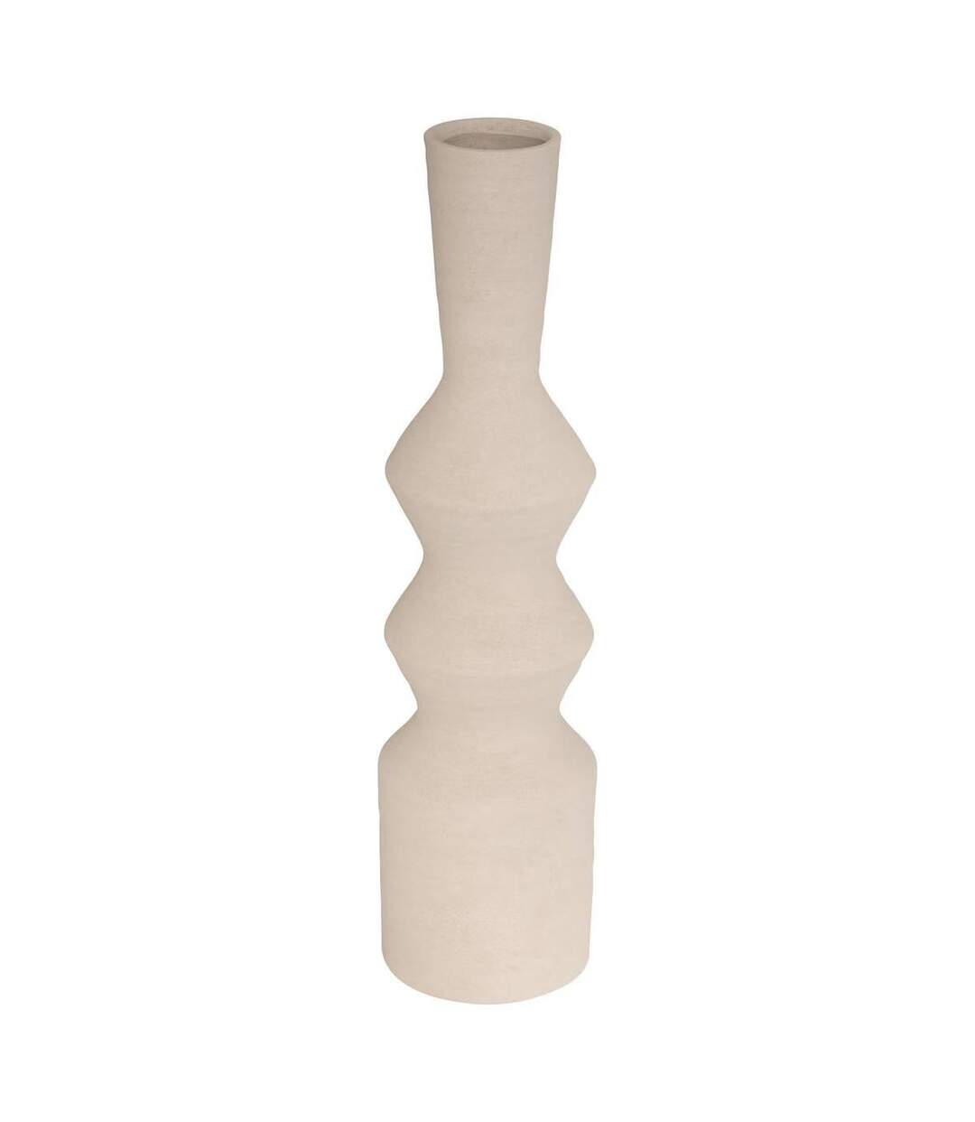 Vase Déco en Céramique Ezia 60cm Crème-1