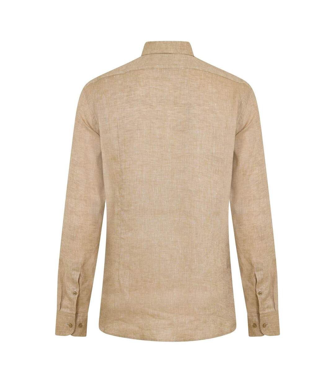 Chemise Habillée Manches Longues Homme Beige Clair Boss-2