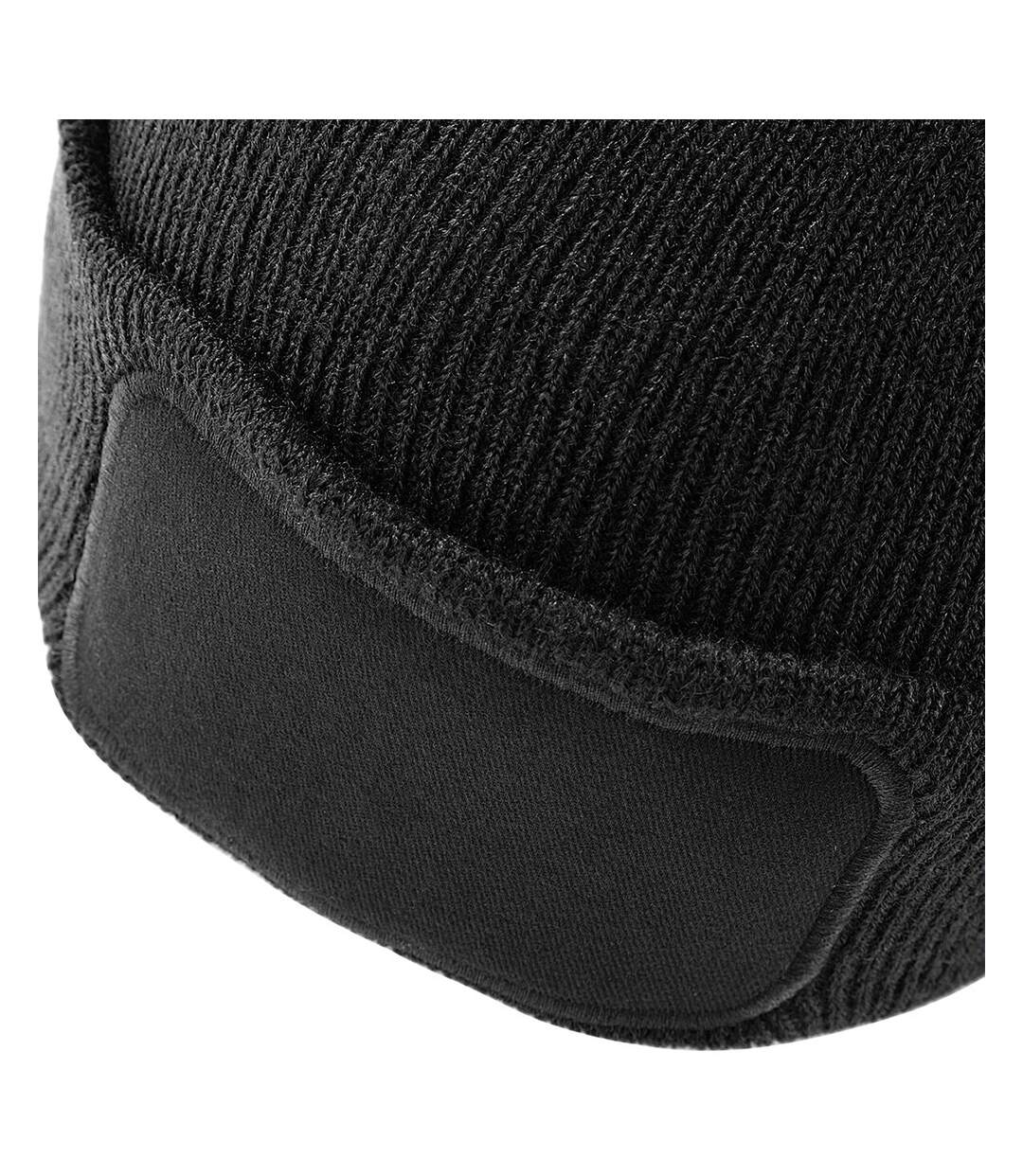 Bonnet tricoté homme noir Beechfield