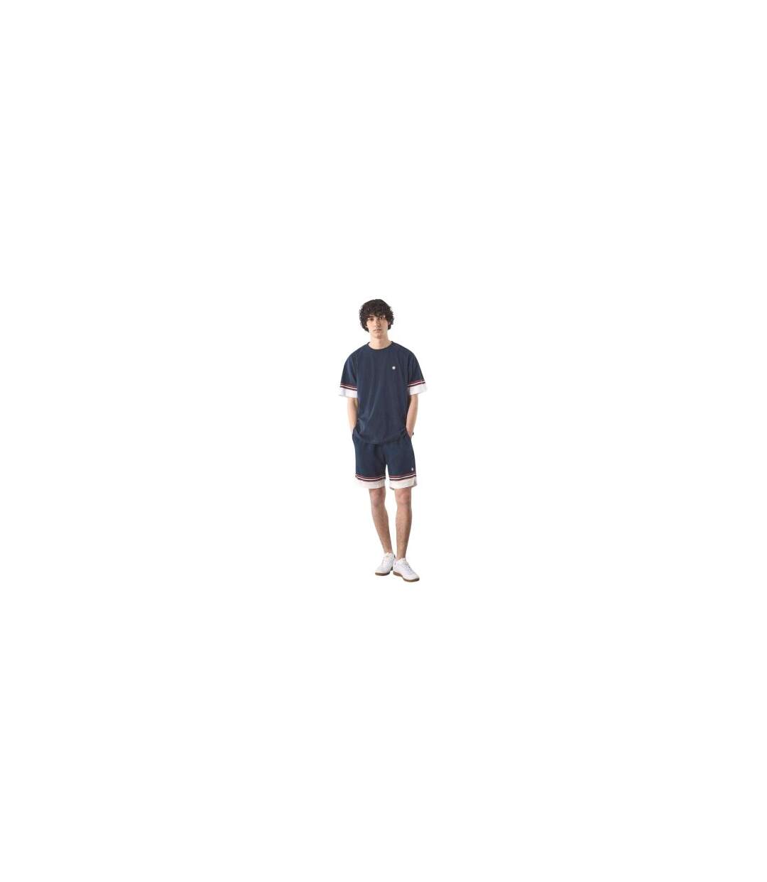 Mens Valencia T-shirt Navy Pretty Green-1